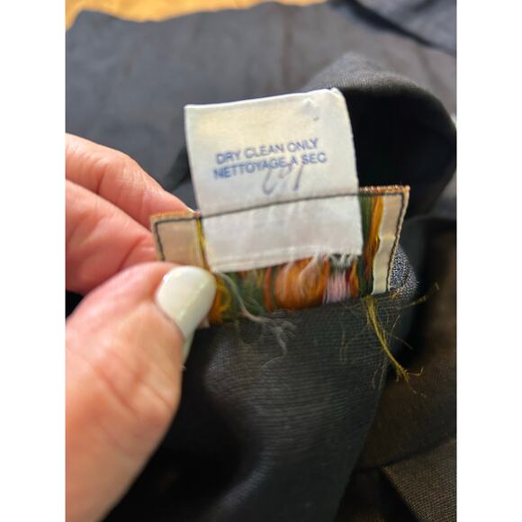 April Cornell for Cornell Trading Black 100% Linen Shirt Dress Oversized Medium - Picture 12 of 12